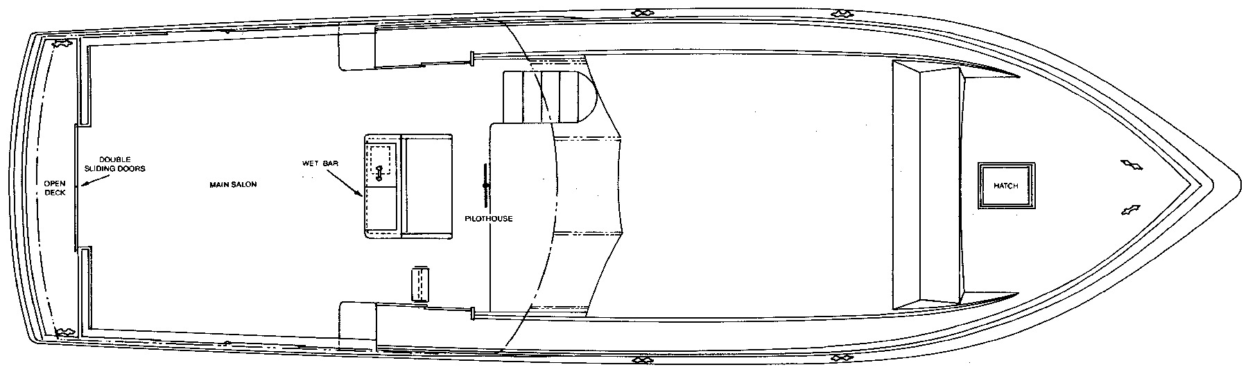 Pacemaker 57 Motor Yacht floor plan