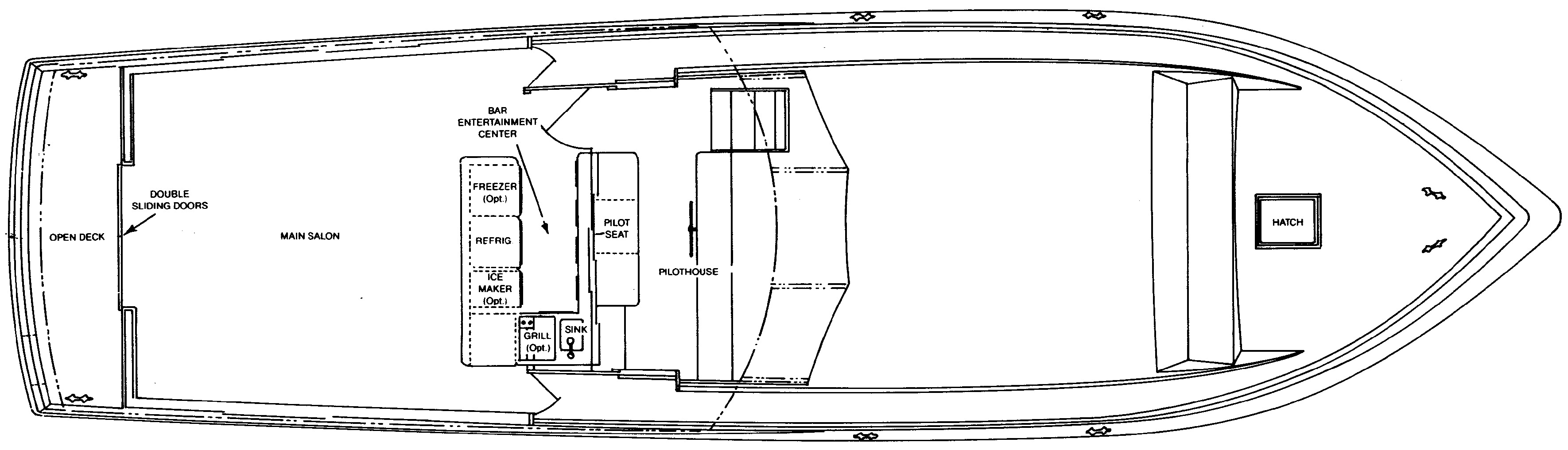 Pacemaker 66 Motor Yacht floor plan