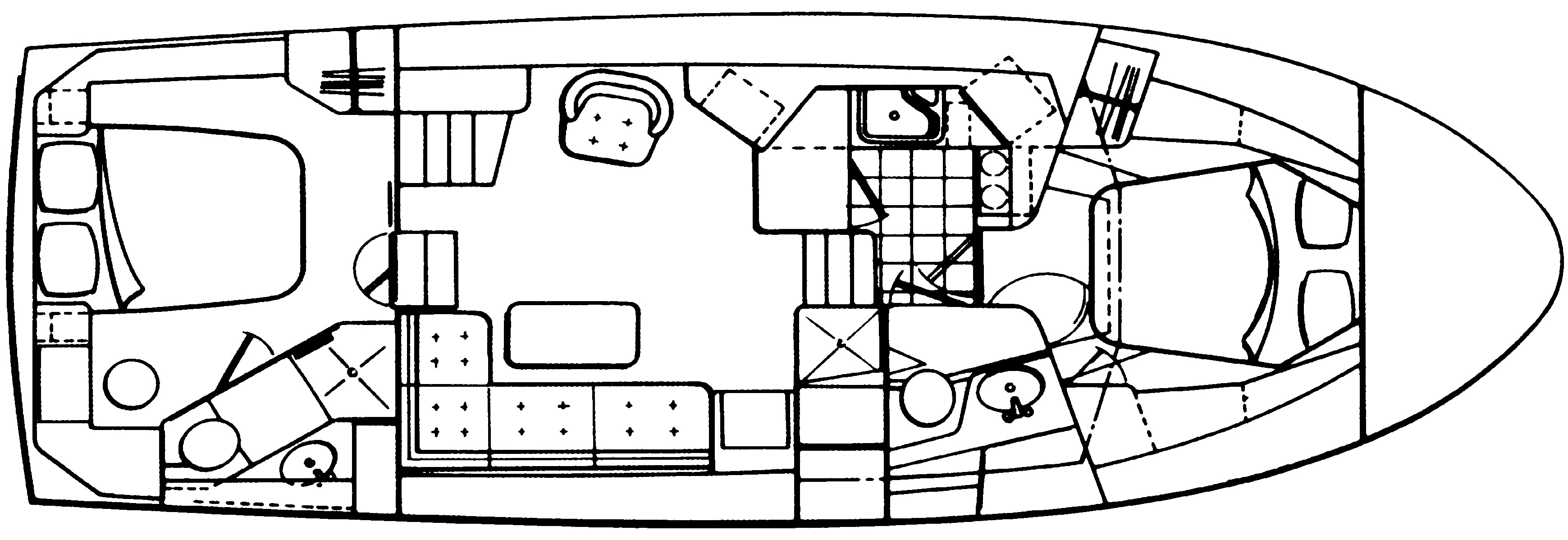 Pearson 38 Double Cabin floor plan