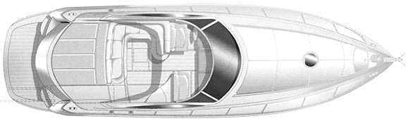 Pershing Yachts 37 floor plan