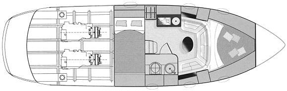 Pershing Yachts 37 floor plan