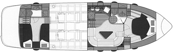 Pershing Yachts 45 floor plan