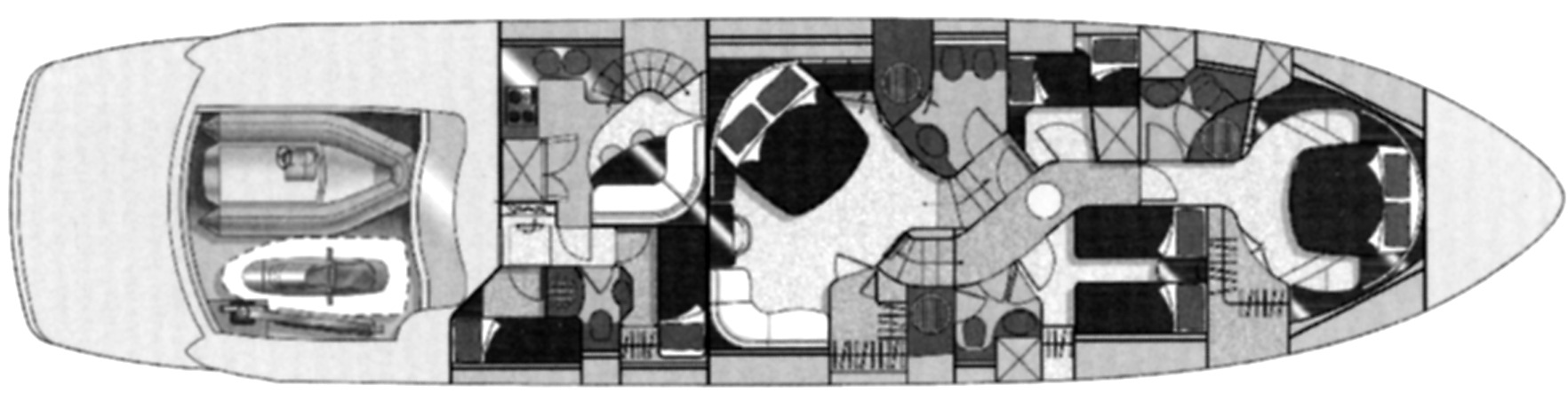 Pershing Yachts 76 floor plan