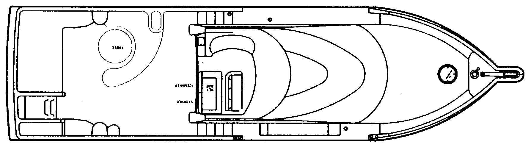Bluewater Yachts 5200 floor plan