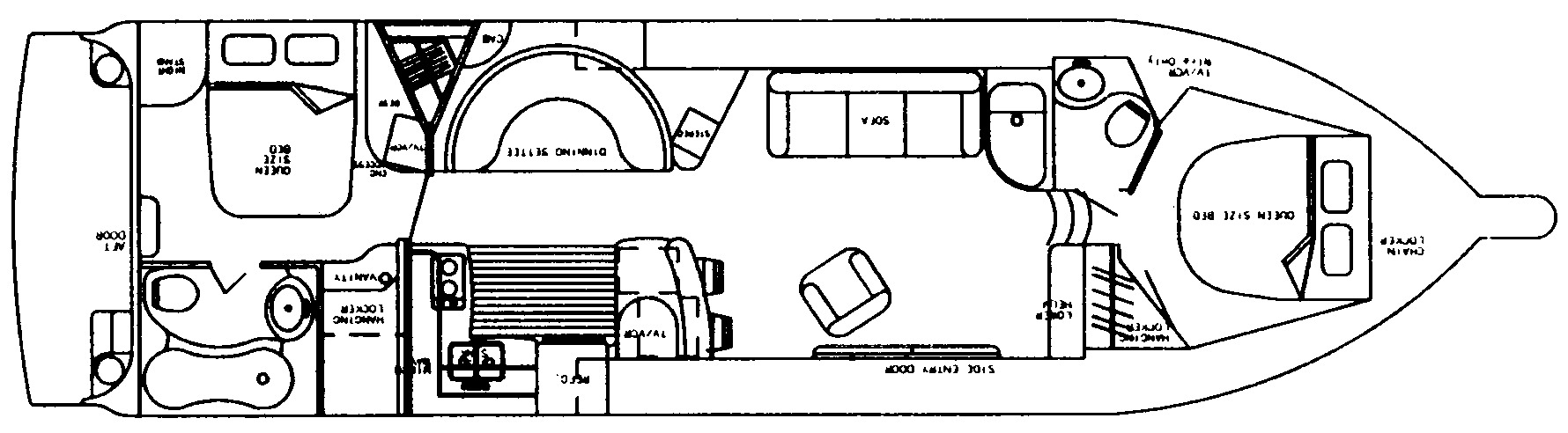 Bluewater Yachts 5200 floor plan