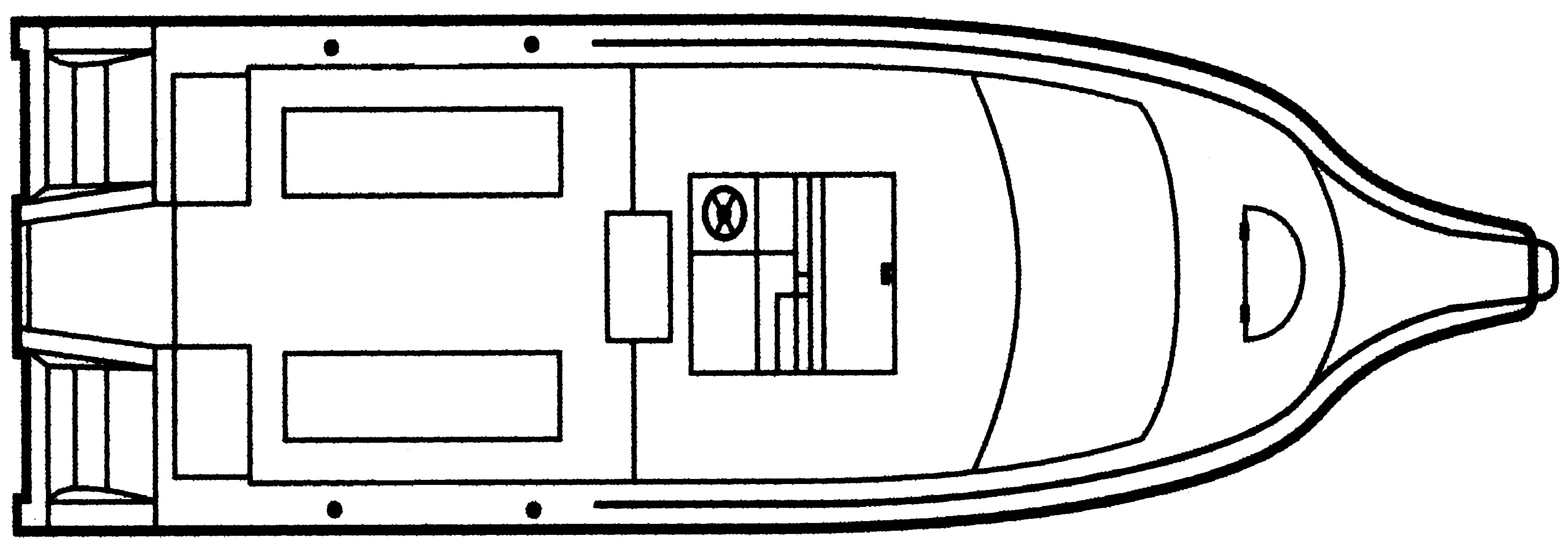 Pro Sports 2650 ProKat Center Console floor plan